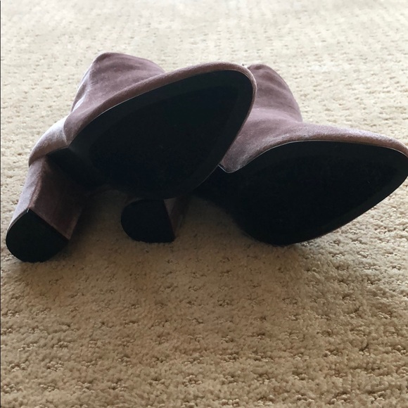 PINK VELVET BOOTIES - Picture 4 of 4